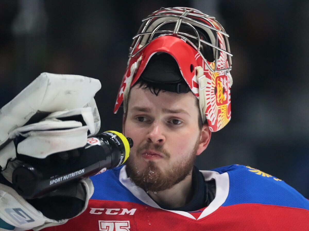    Вратарь сборной России Максим Третьяк© РИА Новости / Виталий Белоусов