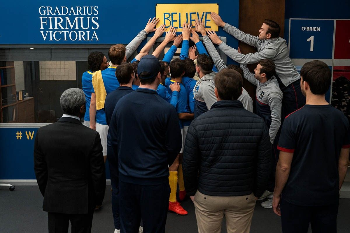 Один из принципов Теда Лассо: не пытаться быть идеальным, а просто верить и оставаться человеком. Источник: нейросеть