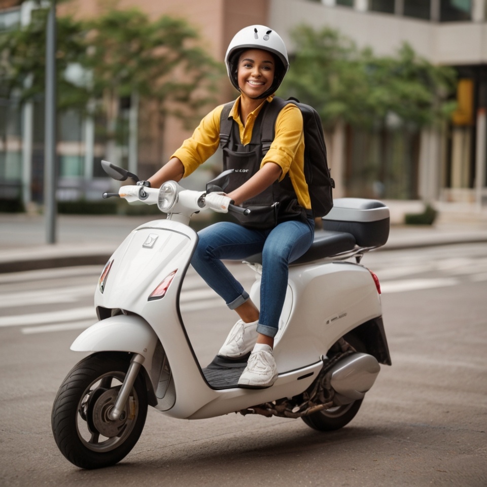 Работница Яндекс еды