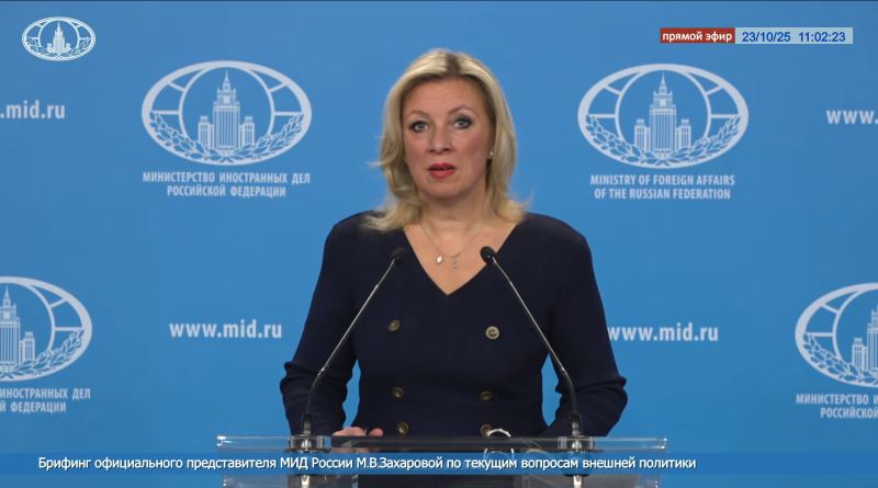    Скриншот:YouTube/Ministry of Foreign Affairs of Russia