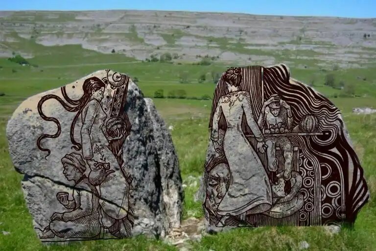    Амир планирует пересказывать сказки на камнях в виде рисунков. Источник: your.tj