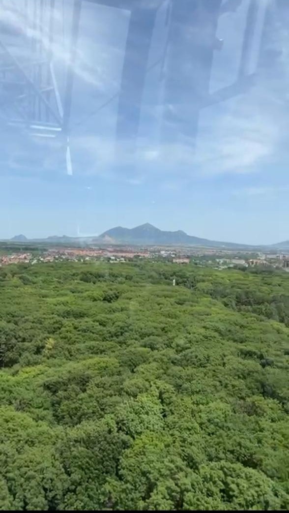 Вид с колеса обозрения в Парке Победы