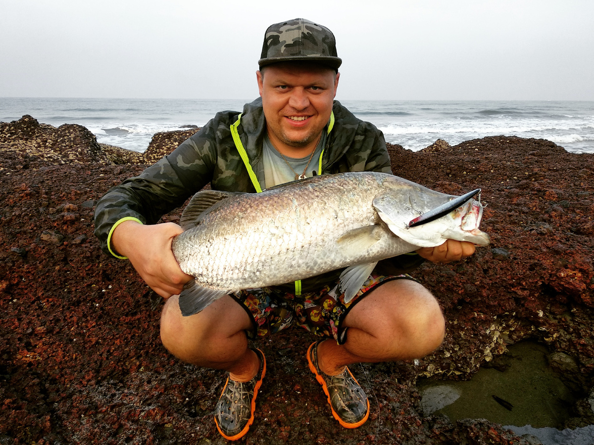 Моя первая баррамунди!