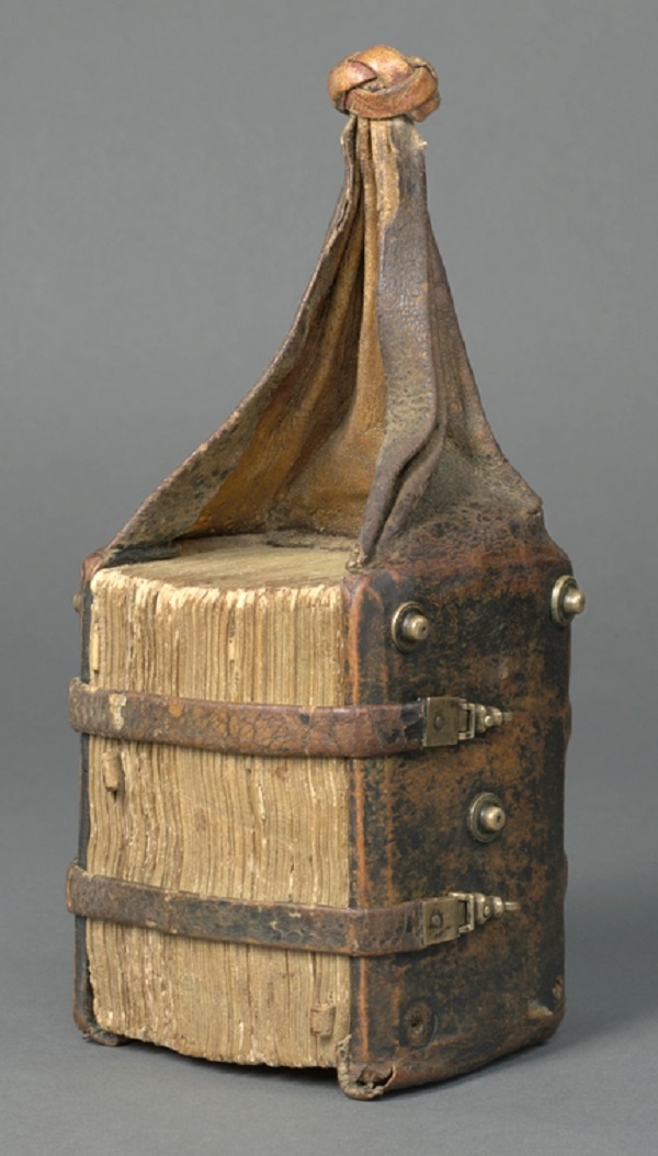 Иллюстрированный бревиарий на поясной подвязке каллиграфа брата Зебальдуса из монастыря Кастл, 1454 г. Нью-Йоркская публичная библиотека, коллекция Спенсера.