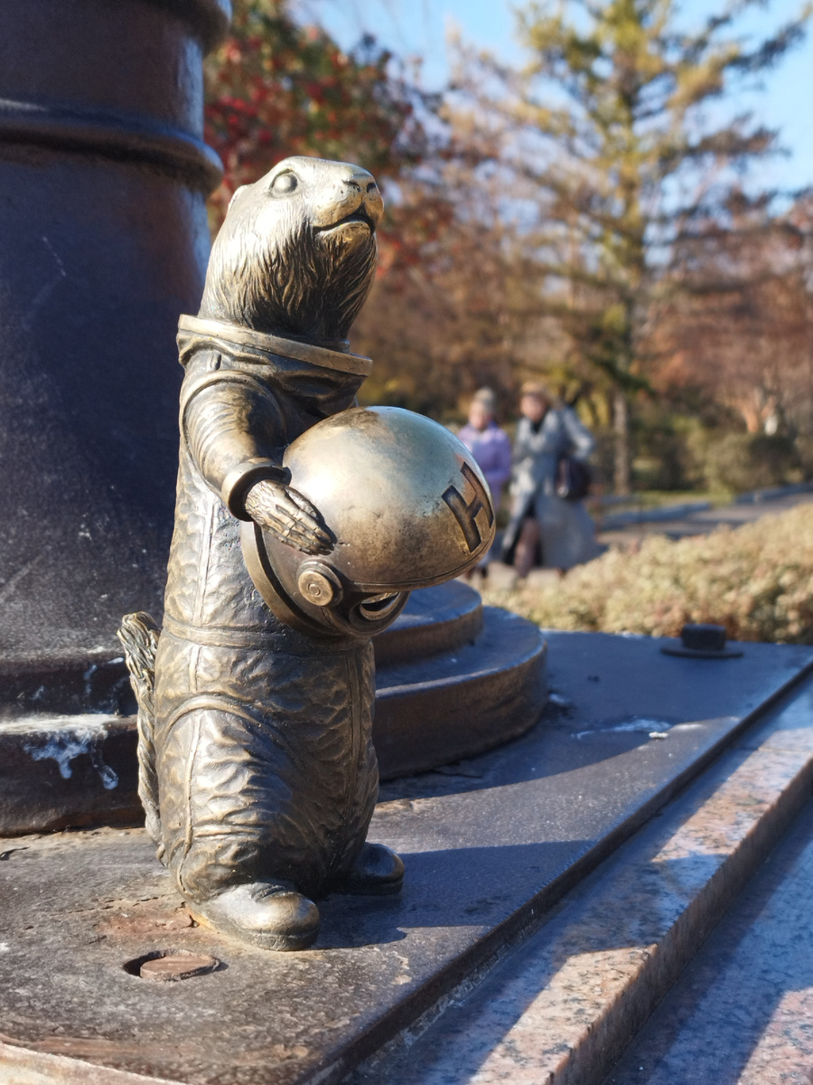 Суслик Назар в сквере Космонавтов. Фото из личного архива автора