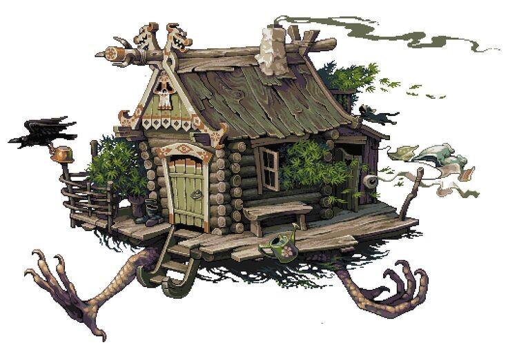 Pixel art Tumbir Pixei art, Baba Yaga, Animation