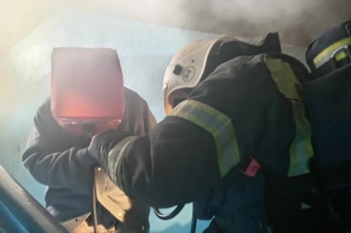    В Ребрихе на пожаре погиб человек