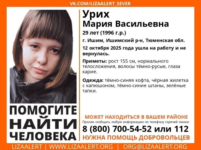 Объявление. Фото © VK / Поисковый отряд «ЛизаАлерт» Тюменской области