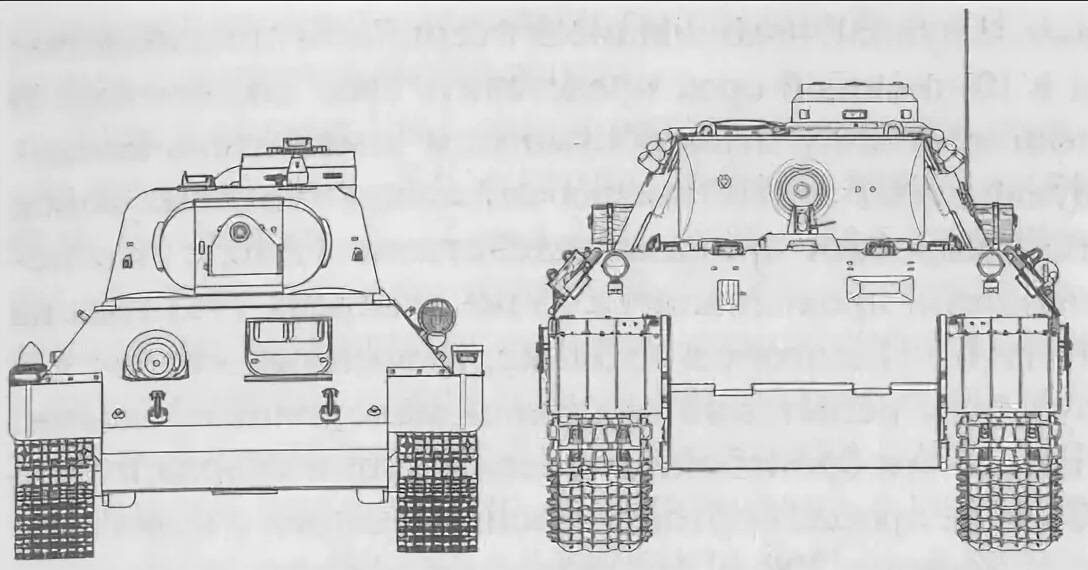 Лобовая проекция Т-34 и "Пантеры"