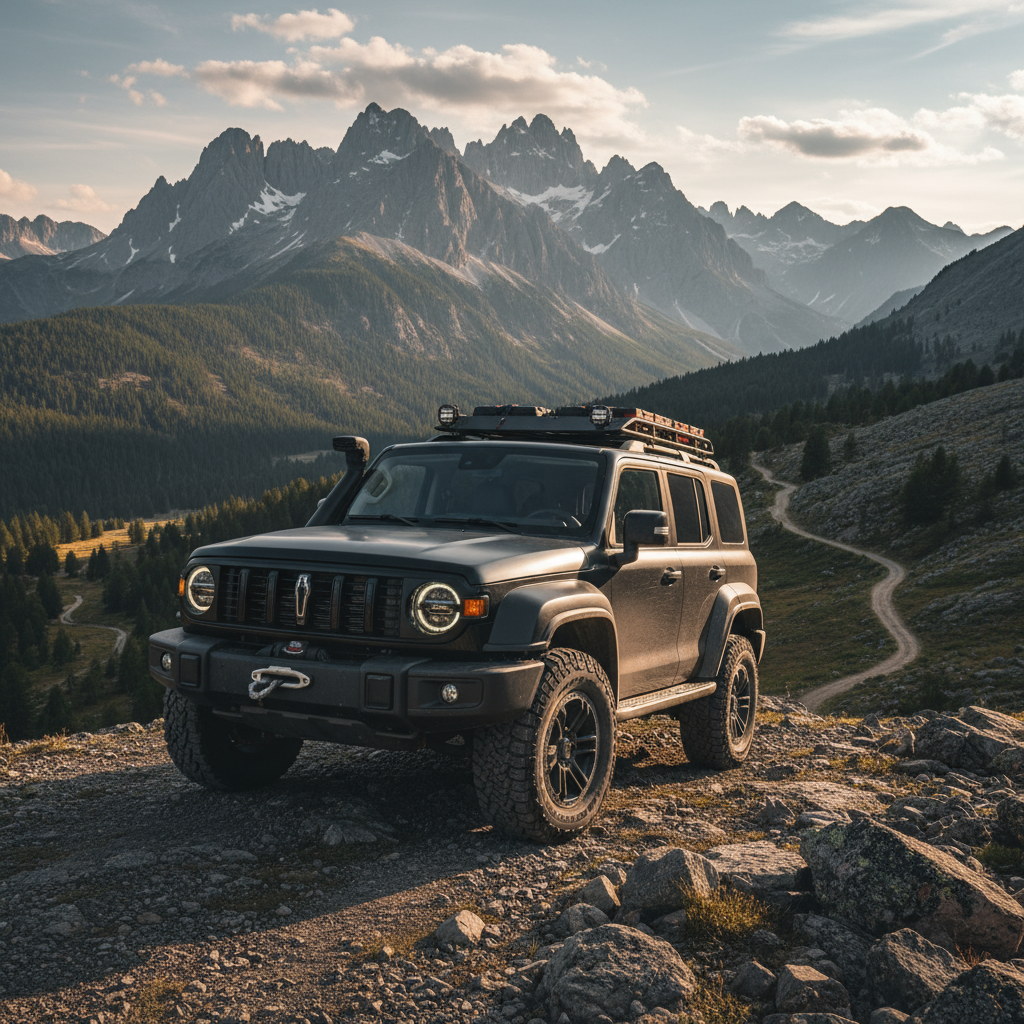 Автомобиль Tank 300, демонстрирующий внедорожный потенциал