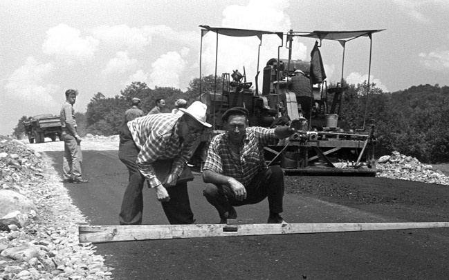 Контроль профиля дорожного покрытия