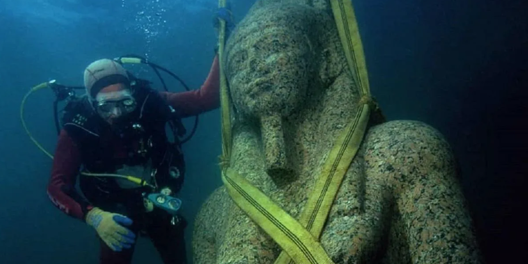Под водой нашли город Египта, исчезнувший 2 тысячи лет назад. Статуя Рамзеса II подтвердила: это был Канопус