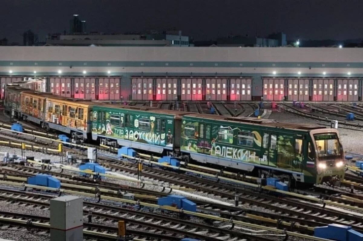    В столичном метро появился брендированный тульский поезд