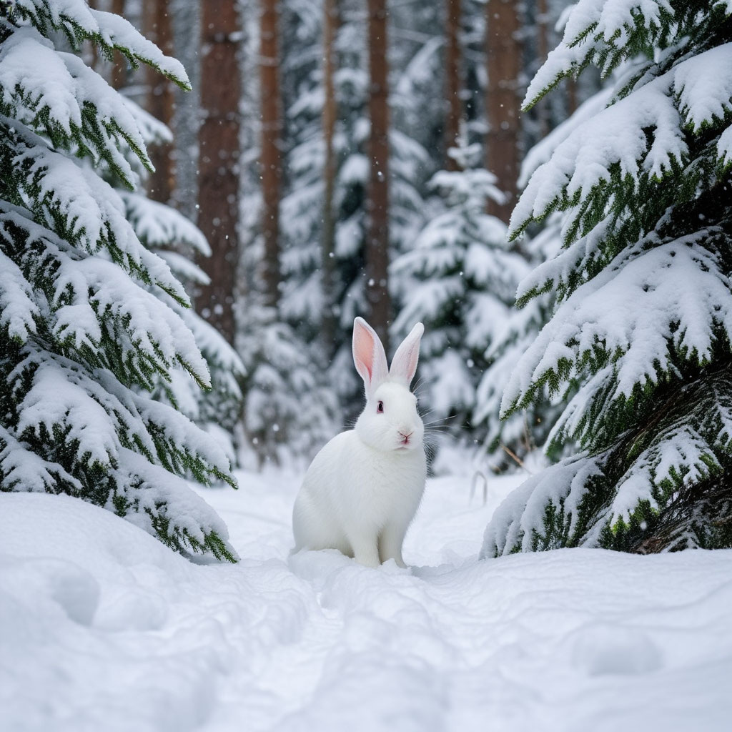 Зимний зайчик