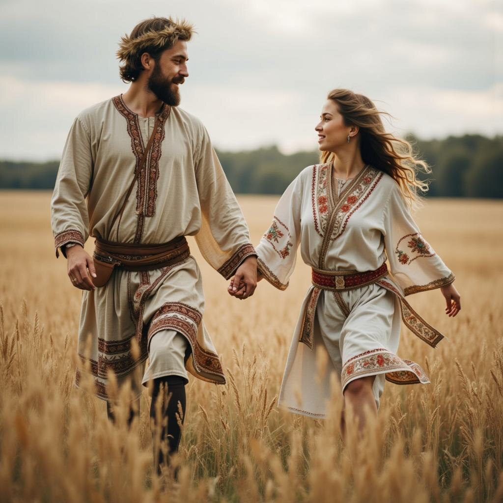 Изображение автора. Мужчина и женщина в отношениях в Древней Руси