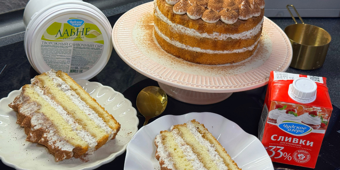 Торт «А-ля Тирамису» — простой домашний торт с кофейным ароматом и нежным кремом