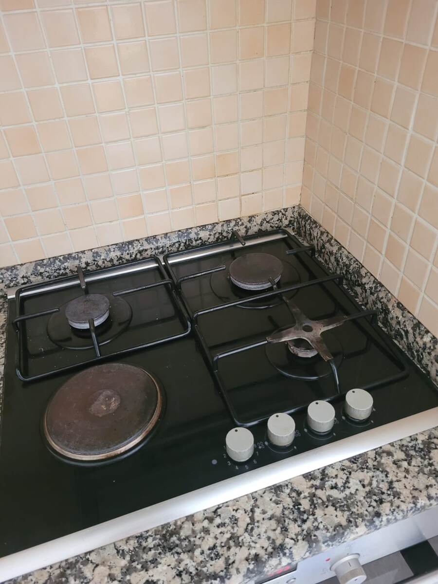 Старая наша плита.Фото автора.