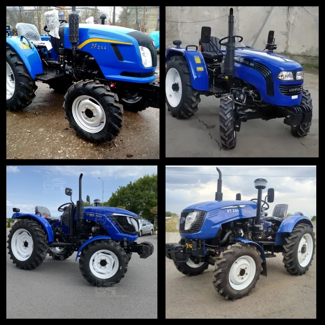 4 разных бренда: Dongfeng, Xingtai, Lovol, Jinma 