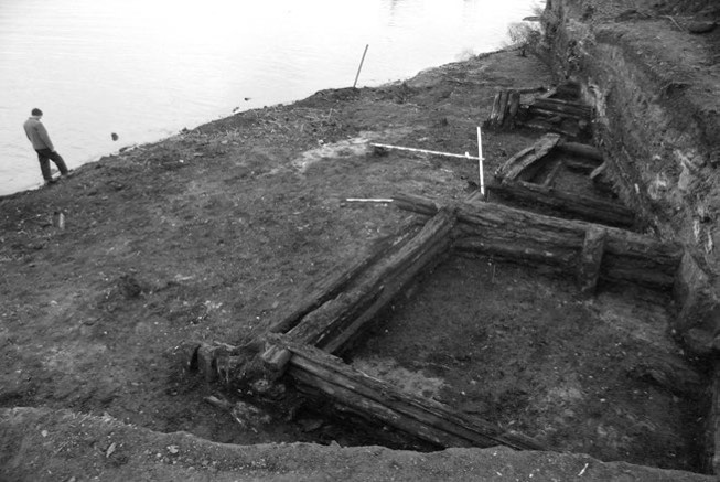 Ил.1. Раскоп 2008 г. Деревянные постройки XVIII – начала XIX вв.