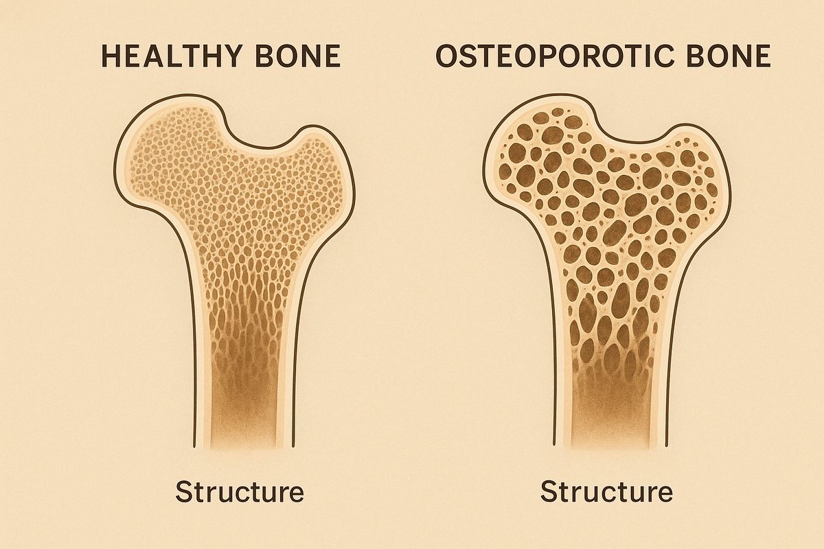 Что происходит с костями при остеопорозе — как гормоны, стресс и питание влияют на плотность костей