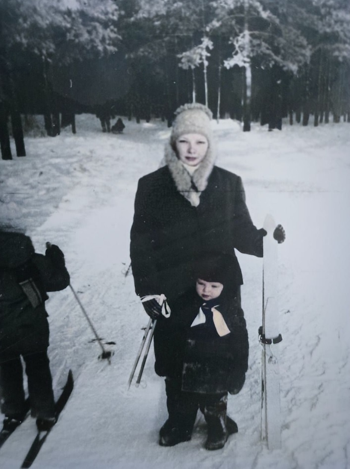 Зима на лыжах в СССР