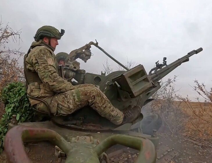    Расчет зенитной установки ЗУ-23-2 ВС РФ. Источник: tvzvezda.ru.