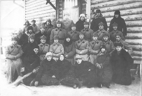 Группа сотрудников дивизиона ОГПУ и райуполномоченных. Симбирская губерния