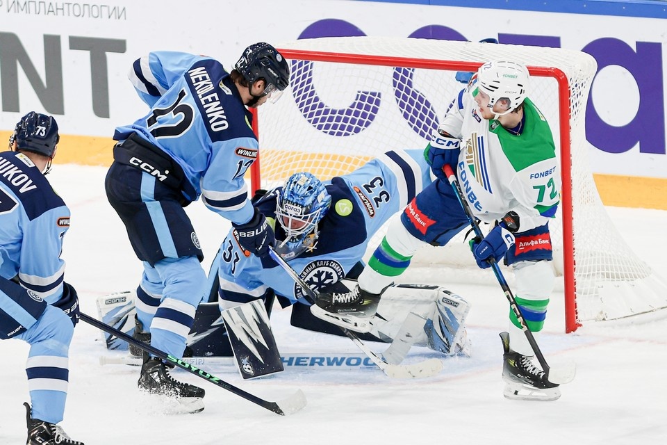    «Салават Юлаев» разгромил «Сибирь» в выездном матче. Фото: ХК «Салават Юлаев»