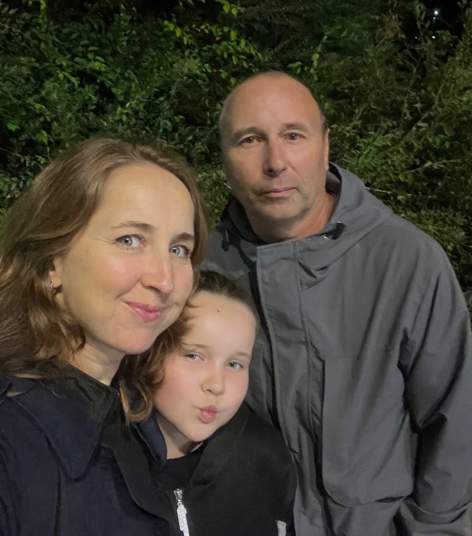 Мои любимые дочь и муж.