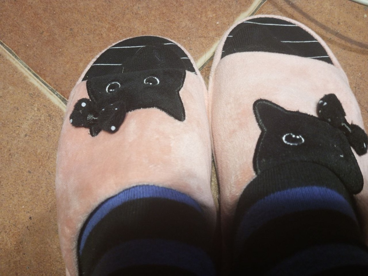 Вот эти тапочки. Они, конечно, милые, но не думаю, чтобы кто-то их слямзил. 