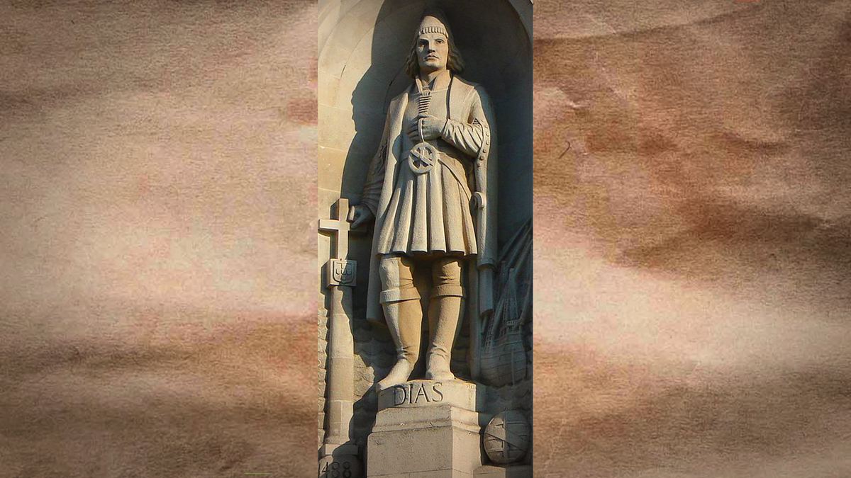 Бартоломеу Диаш. Статуя в Лондоне.