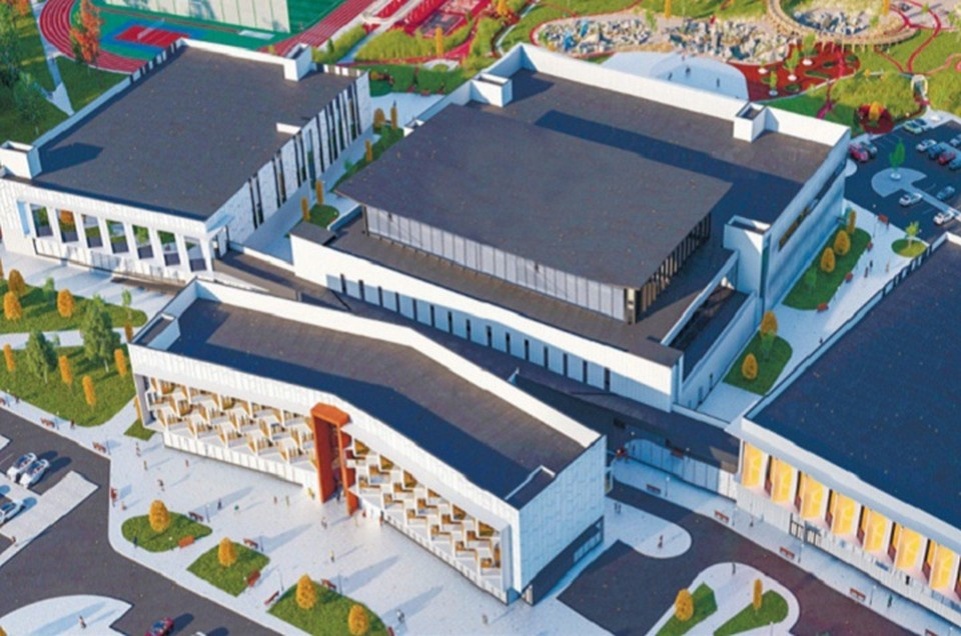    Комплекс будет состоять из пяти специализированных спортивных блоков общей площадью около 33 тысяч квадратных метров. Фото: ТГ/Ключаров