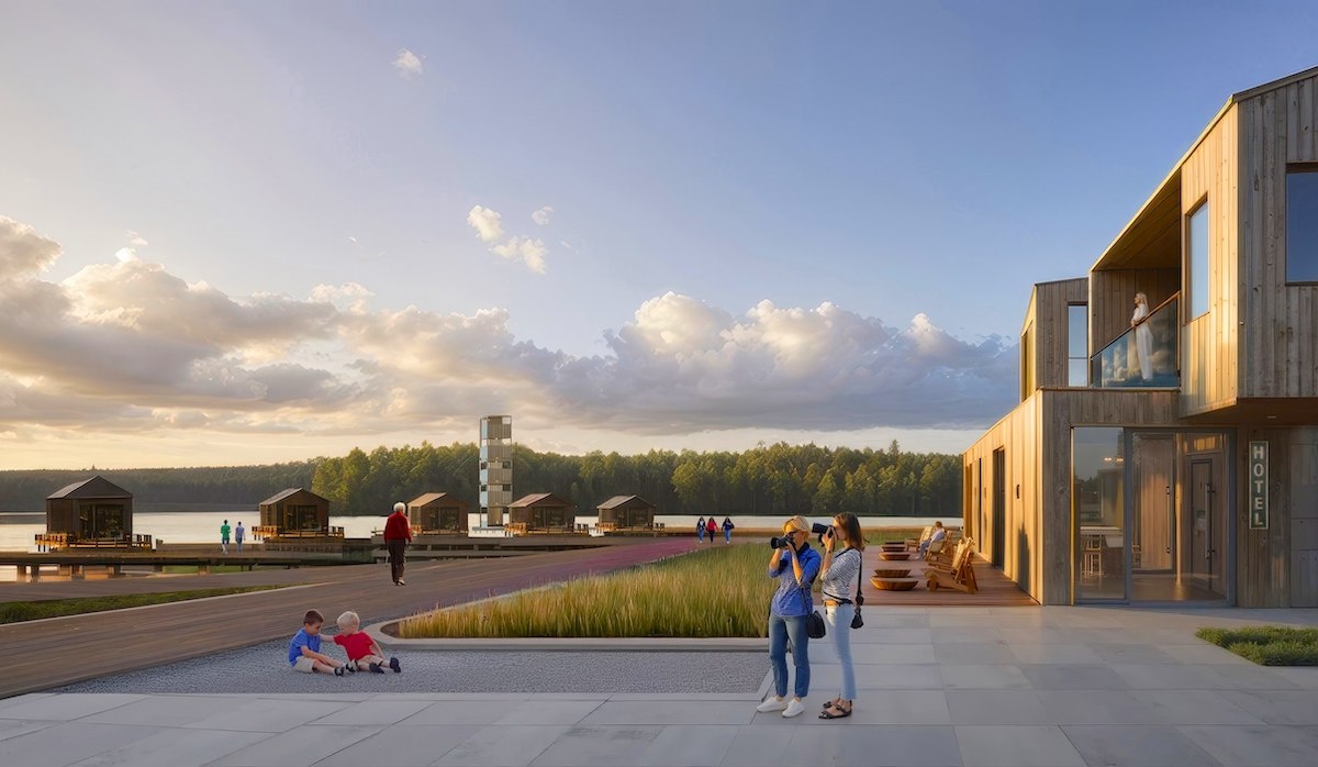 Иллюстрация к проекту «Умба, Мурманская область». © «Новая земля». Источник: archi.ru