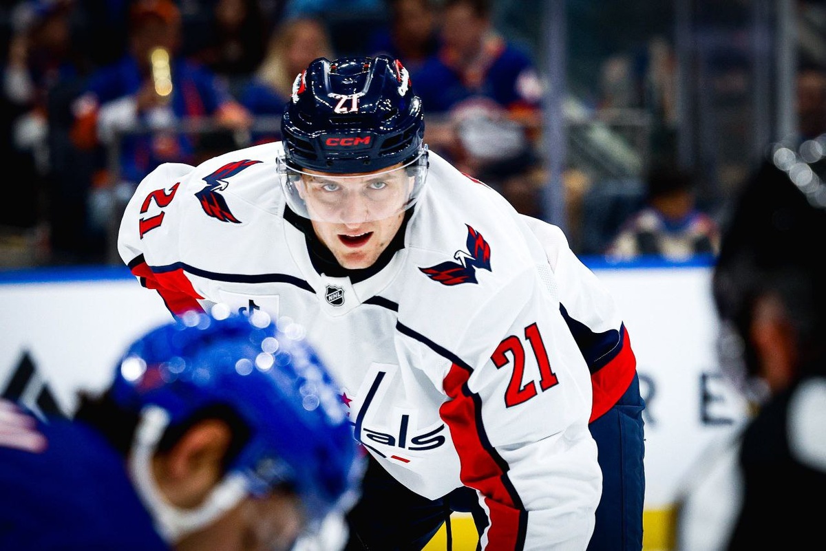 Алексей Протас на игре с Айлендерс