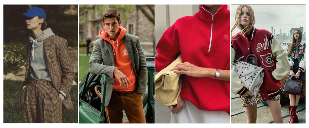 Образы, которые сочетают строгую и дорогую классику со свободой толстовок и бомберов - это преппи.
