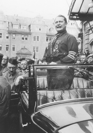 Выступление Г.Геринга на нацистском митинге, 1927 г.