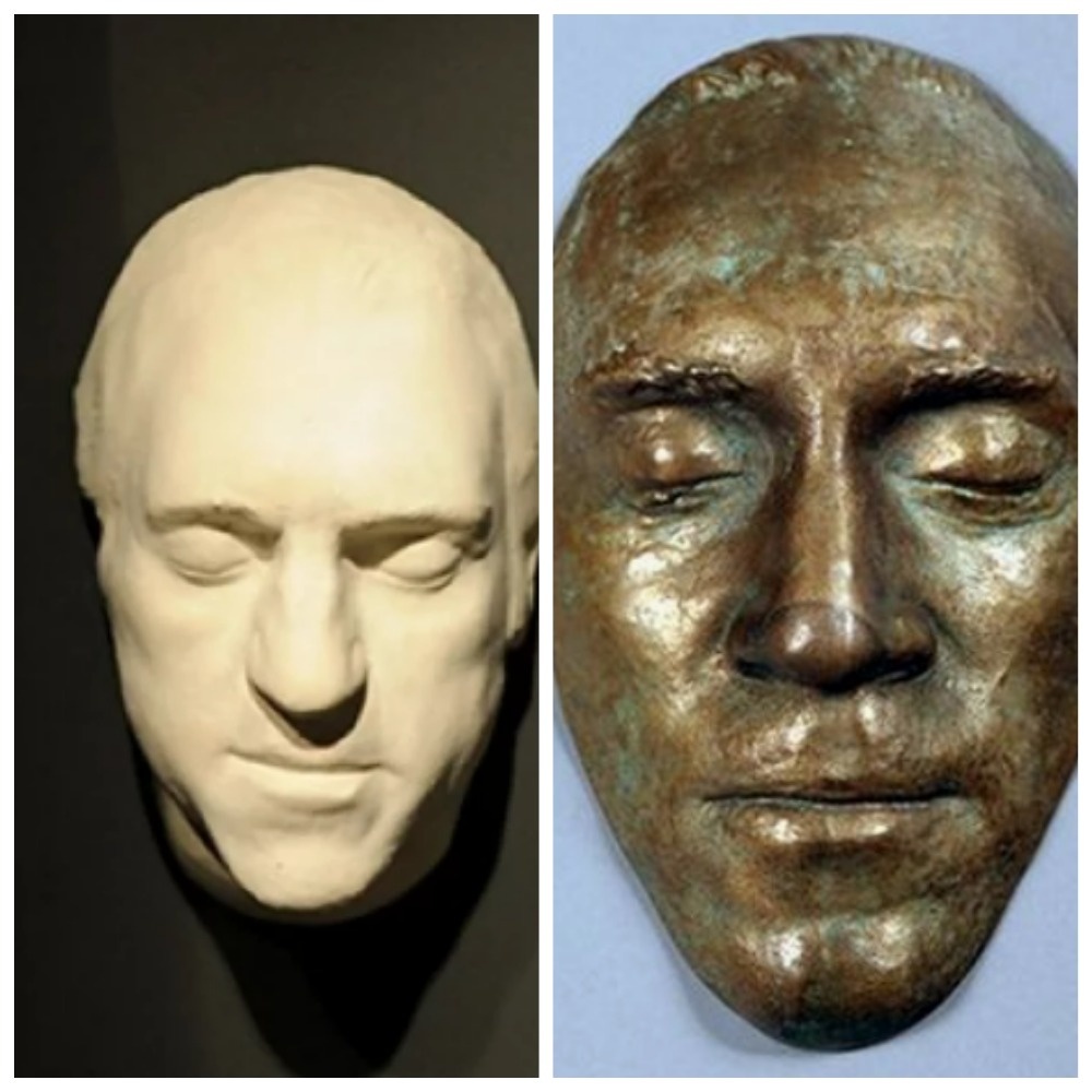 Посмертные маски из гипса и бронзы