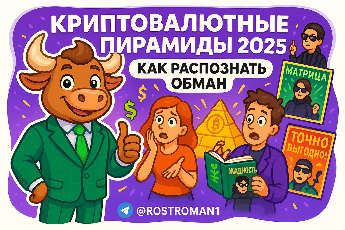    Криптовалютные пирамиды 2025: 7 признаков обмана, из-за которых теряют всё РоСТ | Роман о Системном Трейдинге