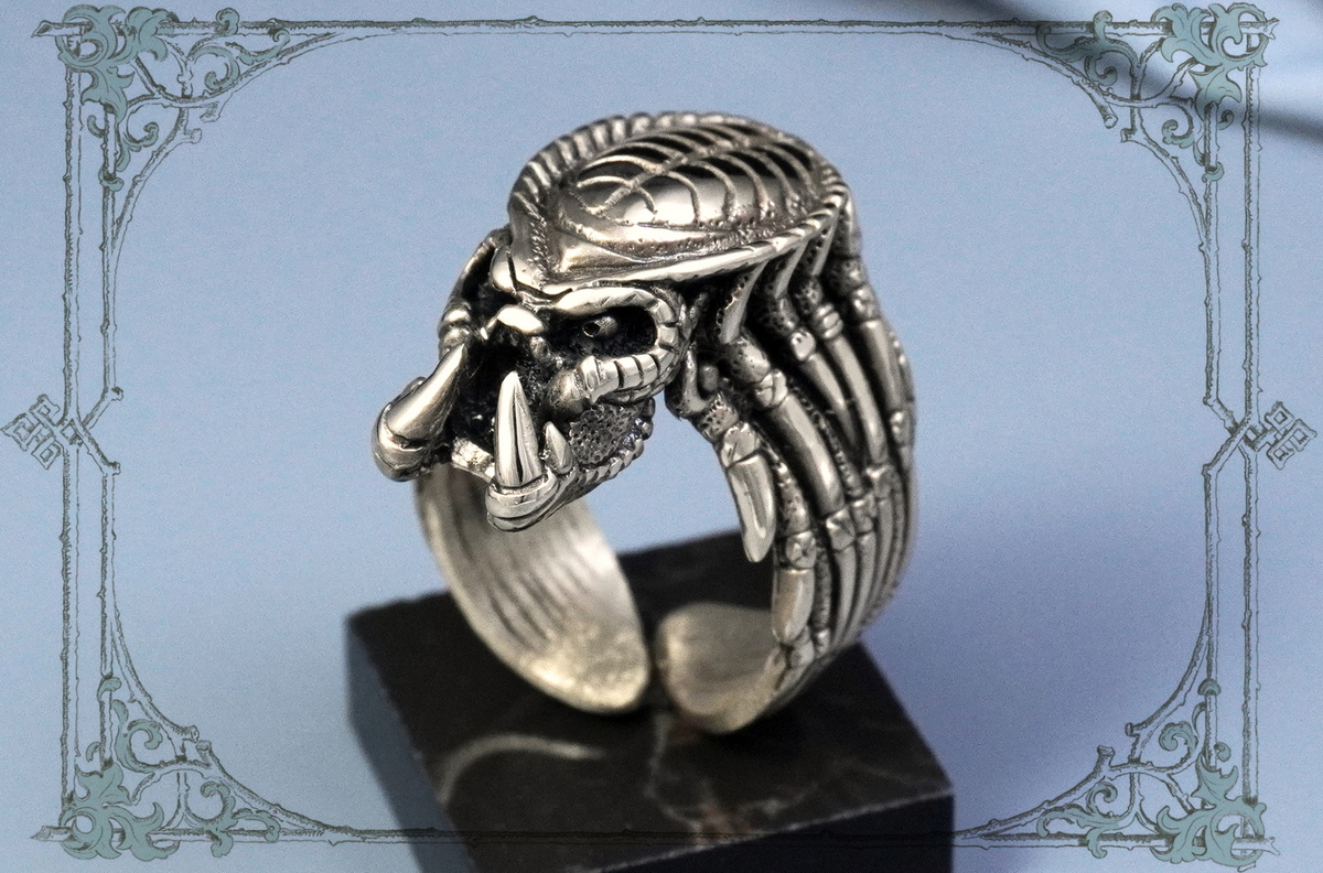 Хищник Кольцо ручной работы купить в Joker-Studio