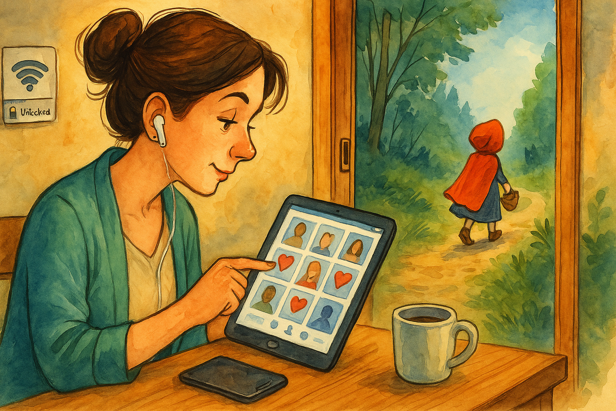 Сходи-ка ты, Красная Шапочка, к бабушке, снеси ей этот пирожок и горшочек масла да узнай, здорова ли она.!