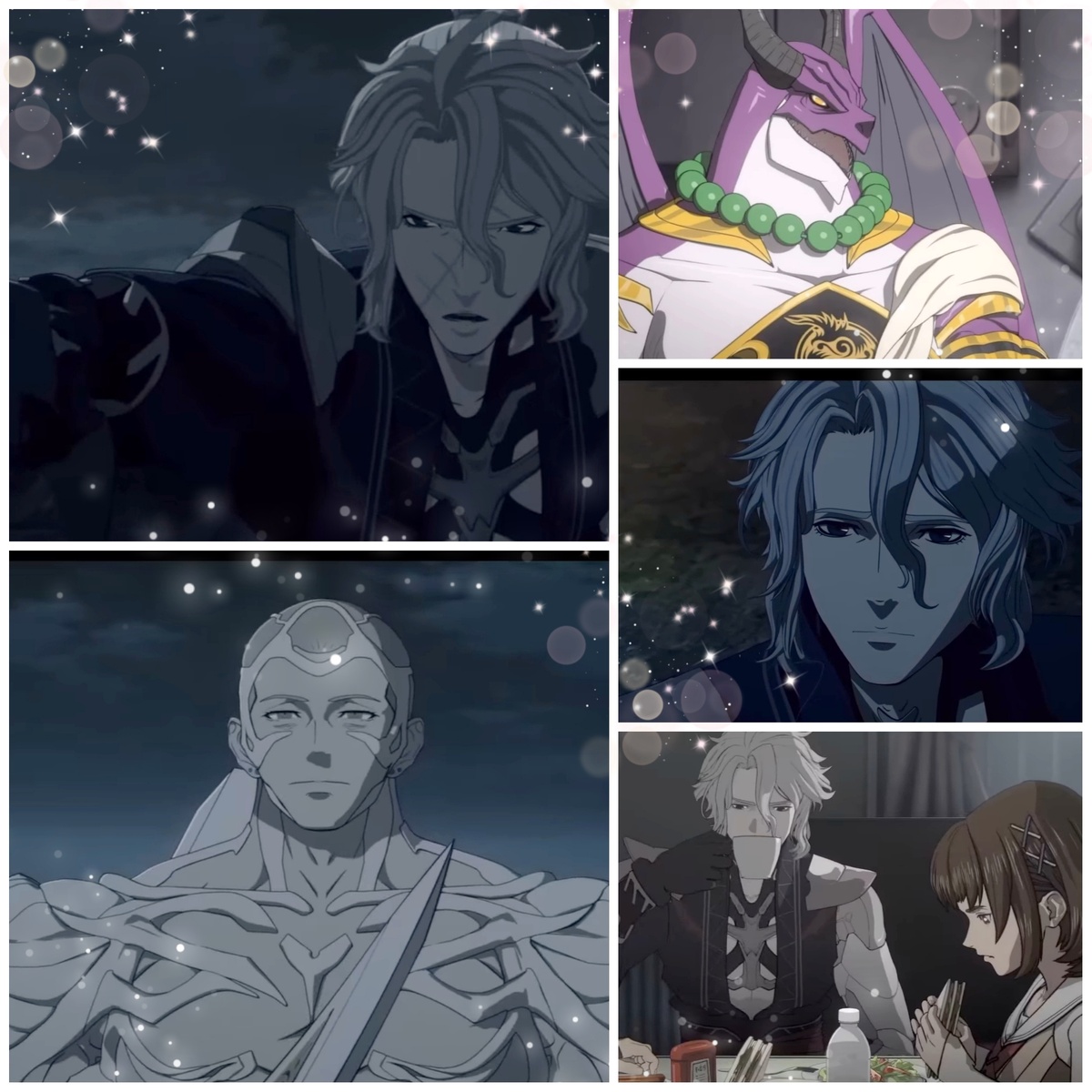 На фото обработанные мной скрины из аниме фильма "Кровавый побег: Сбежать из ада", 2024г., 13+, режиссер Горо Танигути, производство Polygon Pictures. Скрины собраны в коллаж, который демонстрирует общий визуальный фон анимационного фильма, внешний вид главных героев, для оценки их плюсов в этом направлении. Подробнее об аниме рассказано ниже в статье. Все материалы размещены исключительно в информационных целях.