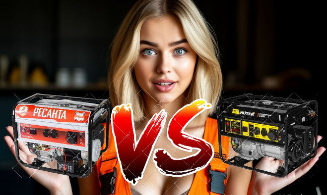 генератор для дома, бензиновый генератор, РЕСАНТА БГ 9500 Э, HUTER DY9500L, генератор при отключении света, сравнение генераторов, генератор 8 кВт, защита от перепадов напряжения, выбор генератора зимой, #генератор #бензиновыйгенератор #РЕСАНТА #HUTER #электричество #аварийноепитание