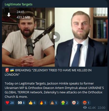    Фото: скриншот тг-канала Legitimate Targets