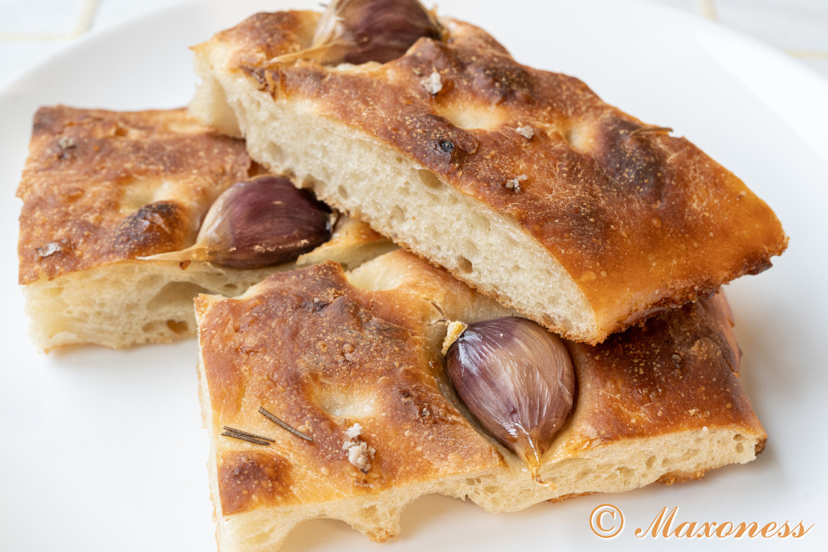 Фокачча на закваске без замеса