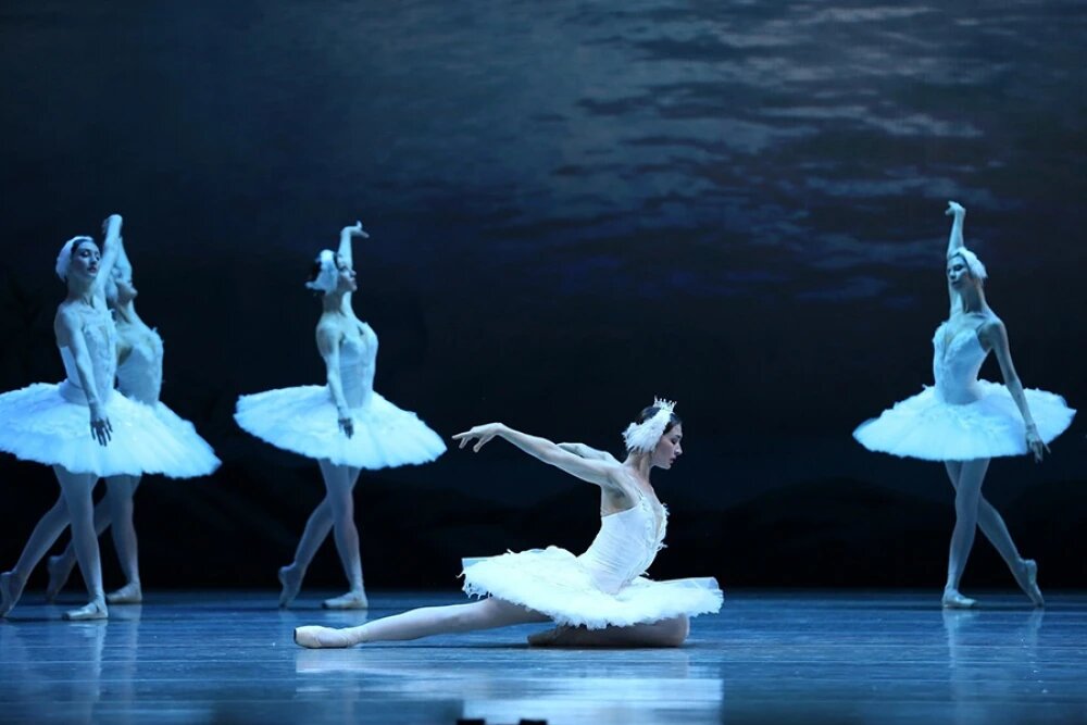    Сцена из балета "Лебединое озеро", © сайт Томской областной филармонии