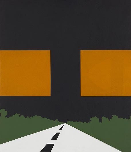 Белое шоссе. Акрил, холст. 1964 г