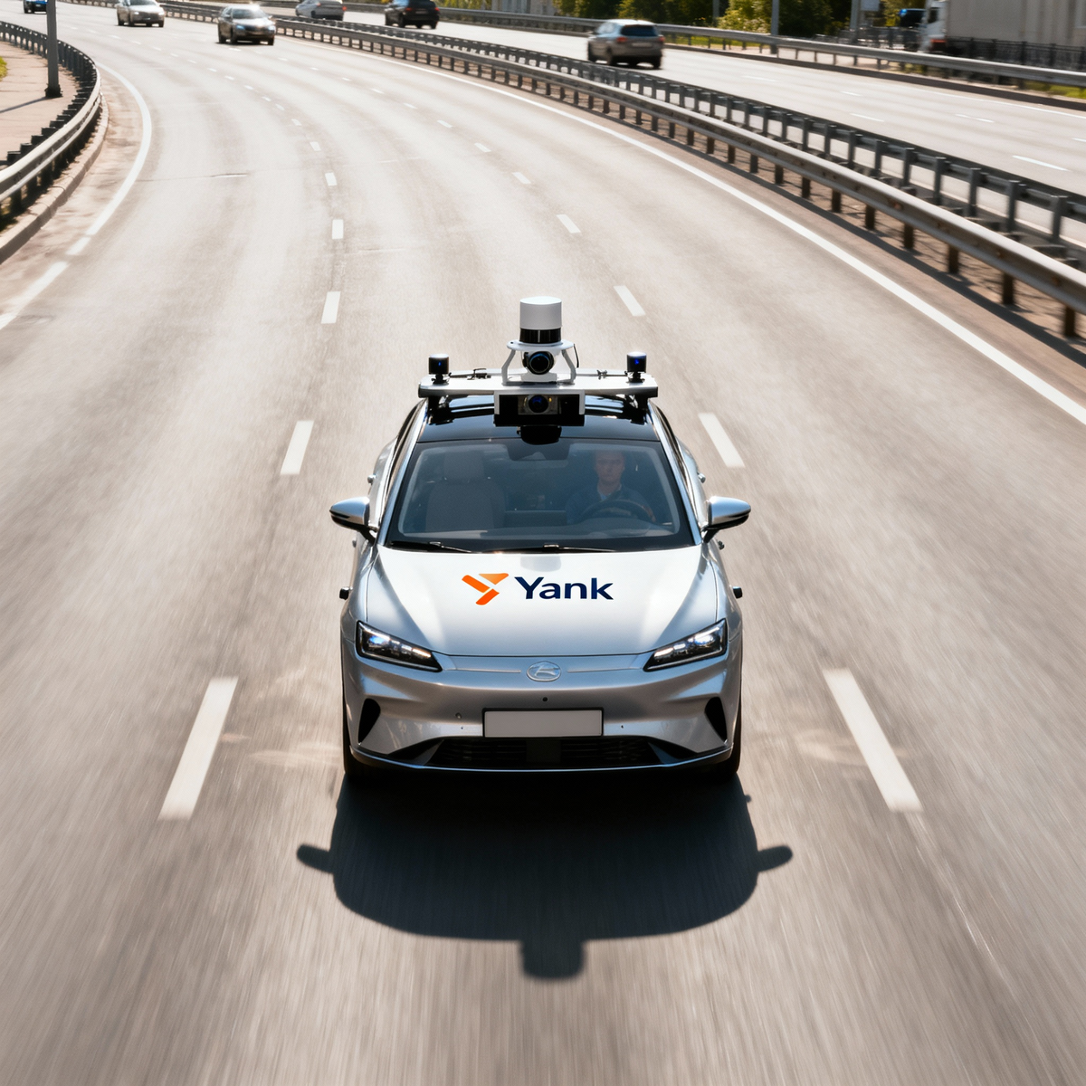 Беспилотный автомобиль Яндекса на трассе Москва-Тула