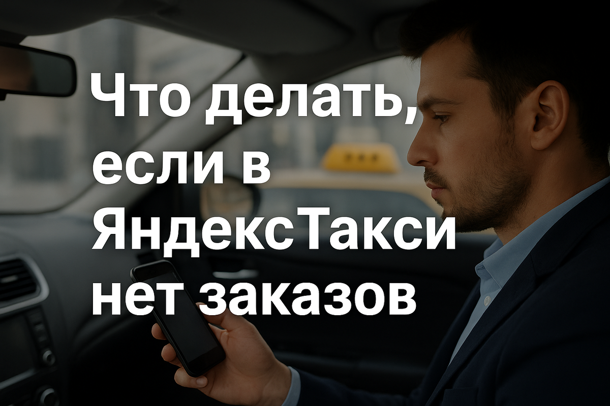 Нет заказов в Яндекс Такси