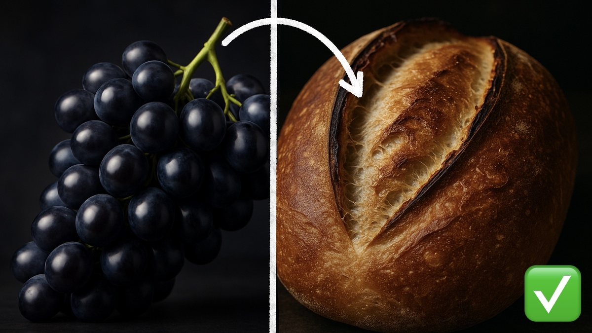 Виноград как основа хлебопекарной закваски: технология, стабильность, применение.