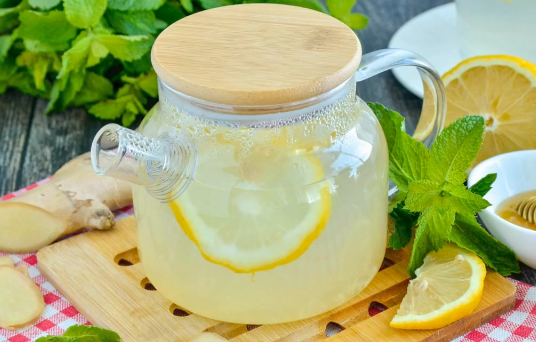 Имбирный чай с лимоном